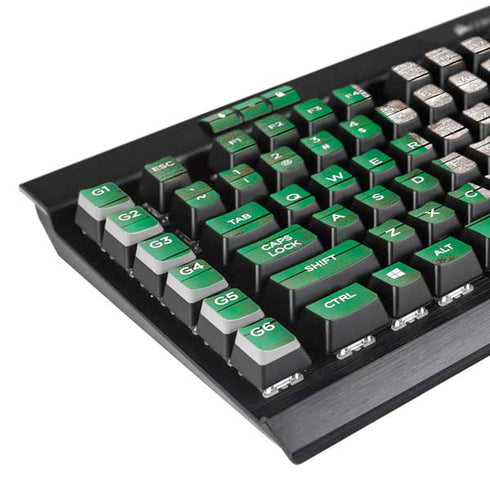 Ireland Flag Dark Wood K95 RGB PLATINUM Mechanical Gaming Keyboard Skin