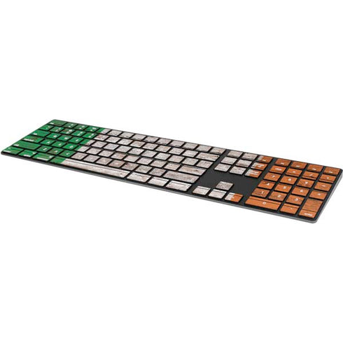 Ireland Flag Dark Wood Magic Keyboard with Numeric Keypad Skin