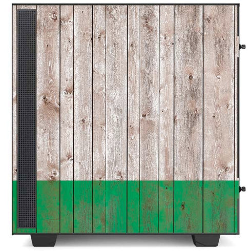 Ireland Flag Dark Wood NZXT H510 Compact ATX Mid-Tower Case Skin