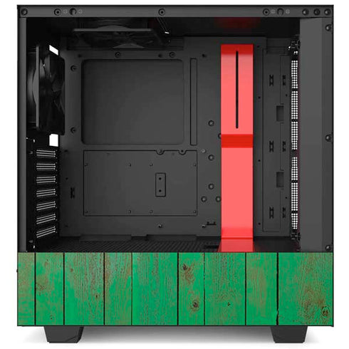 Ireland Flag Dark Wood NZXT H510 Compact ATX Mid-Tower Case Skin
