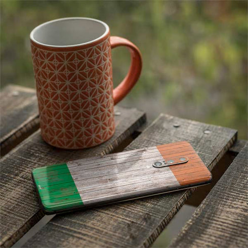 Ireland Flag Dark Wood OnePlus 7 Pro Skin