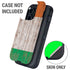 Ireland Flag Dark Wood Otterbox Defender iPhone Skin