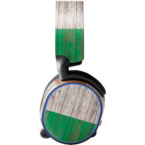 Ireland Flag Dark Wood SteelSeries Arctis 3 Skin