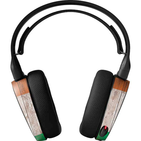 Ireland Flag Dark Wood SteelSeries Arctis 3 Skin