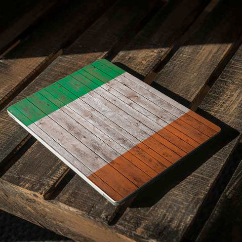 Ireland Flag Dark Wood Surface Laptop 2 Skin