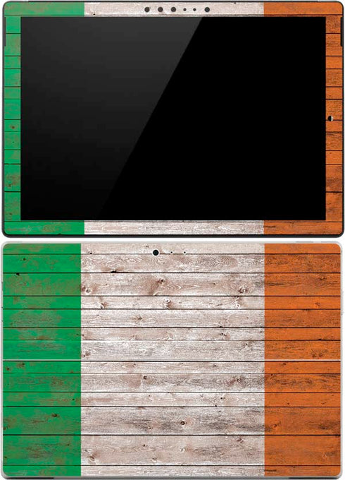 Ireland Flag Dark Wood Surface Pro (2017) Skin