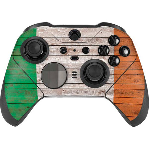 Ireland Flag Dark Wood Xbox Elite Wireless Controller Series 2 Skin