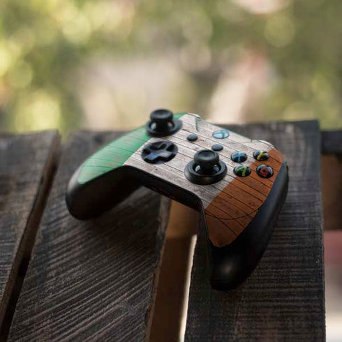Ireland Flag Dark Wood Xbox One Elite Controller Skin