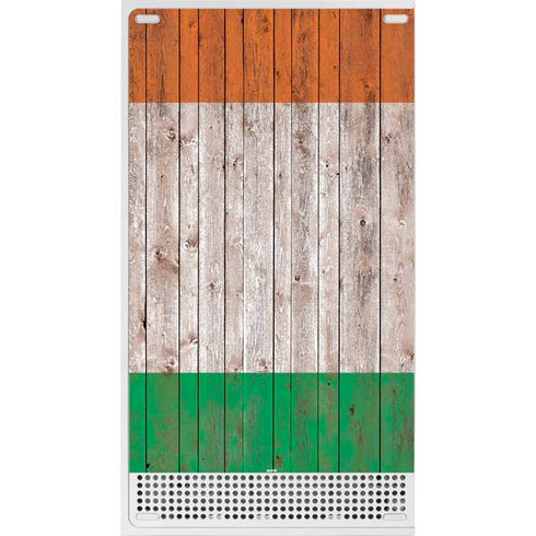 Ireland Flag Dark Wood Xbox Series S Bundle Skin