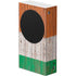 Ireland Flag Dark Wood Xbox Series S Console Skin