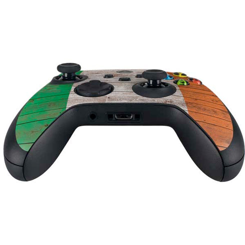 Ireland Flag Dark Wood Xbox Series X Controller Skin
