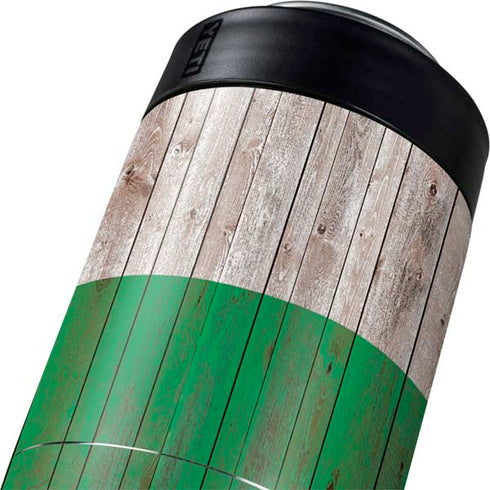 Ireland Flag Dark Wood Yeti Colster Can Insulator Skin