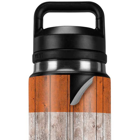 Ireland Flag Dark Wood YETI Rambler 26oz Bottle Skin