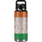 Ireland Flag Dark Wood YETI Rambler 36oz Bottle Skin
