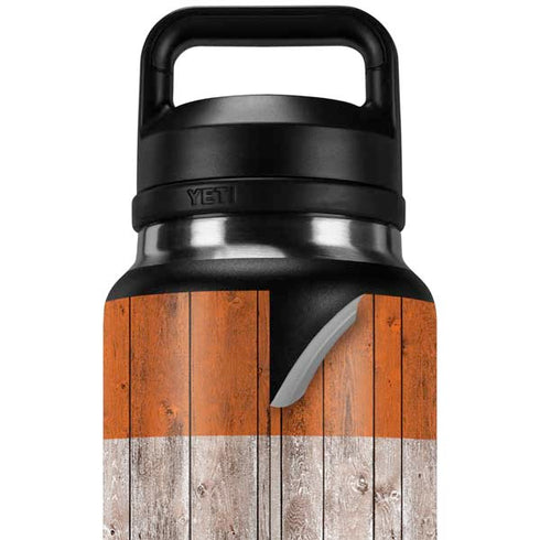 Ireland Flag Dark Wood YETI Rambler 36oz Bottle Skin