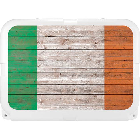 Ireland Flag Dark Wood YETI Tundra 35 Hard Cooler Skin