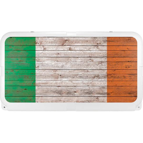 Ireland Flag Dark Wood YETI Tundra 75 Hard Cooler Skin