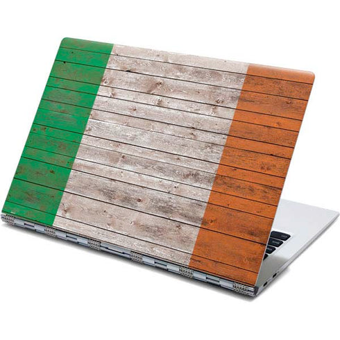 Ireland Flag Dark Wood Yoga 910 2-in-1 14in Touch-Screen Skin