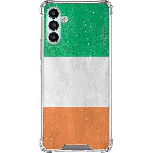 Ireland Flag Distressed Galaxy A13 5G Clear Case