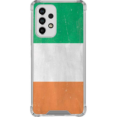Ireland Flag Distressed Galaxy A33 5G Clear Case