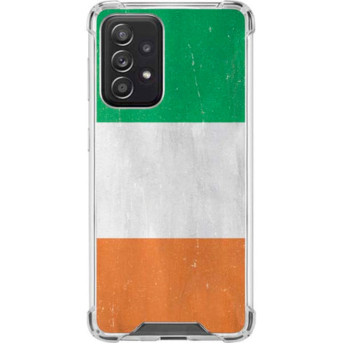 Ireland Flag Distressed Galaxy A52 5G Clear Case