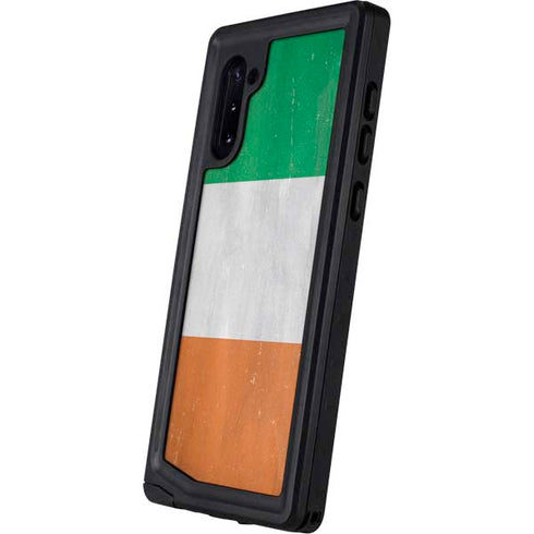 Ireland Flag Distressed Galaxy Note 10 Waterproof Case