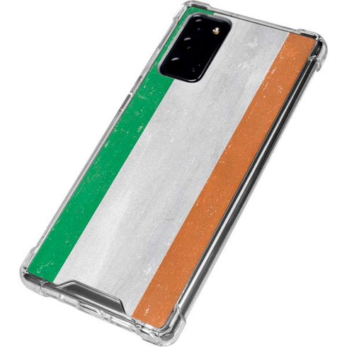 Ireland Flag Distressed Galaxy Note20 5G Clear Case