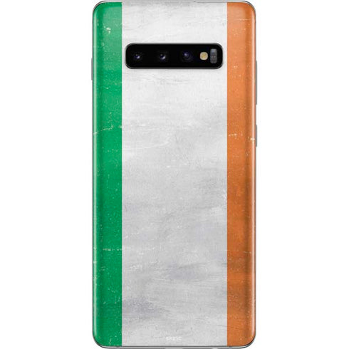 Ireland Flag Distressed Galaxy S10 Plus Skin