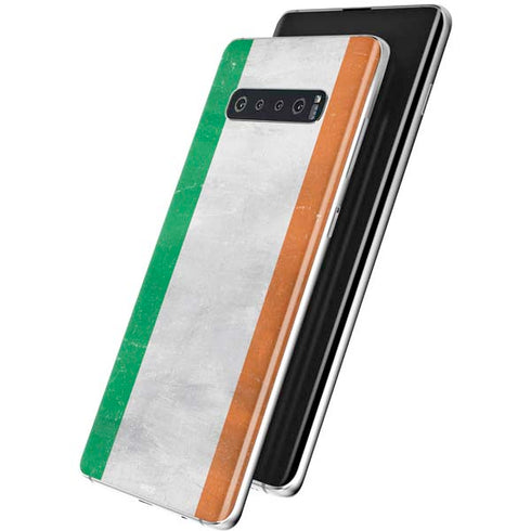Ireland Flag Distressed Galaxy S10 Skin