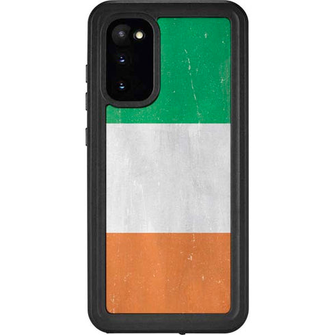 Ireland Flag Distressed Galaxy S20 Waterproof Case