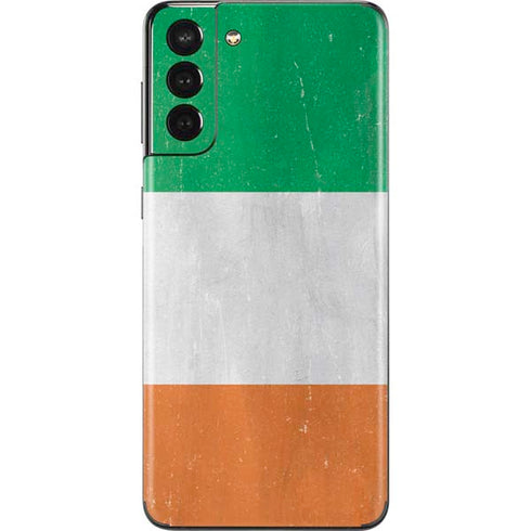 Ireland Flag Distressed Galaxy S21 Plus 5G Skin