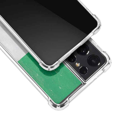 Ireland Flag Distressed Galaxy S21 Ultra 5G Clear Case