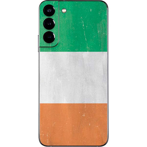 Ireland Flag Distressed Galaxy S22 Plus Skin
