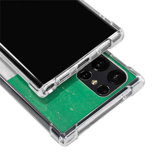 Ireland Flag Distressed Galaxy S22 Ultra Clear Case