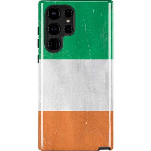 Ireland Flag Distressed Galaxy S22 Ultra Pro Case