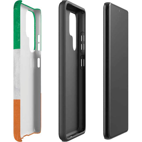 Ireland Flag Distressed Galaxy S22 Ultra Pro Case