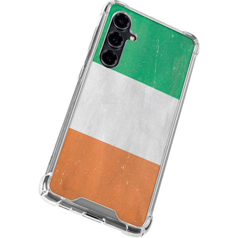Ireland Flag Distressed Galaxy S23 FE Clear Case