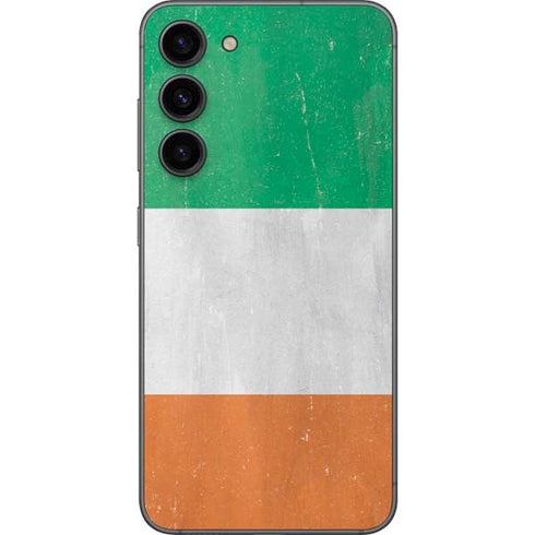 Ireland Flag Distressed Galaxy S23 Plus Skin