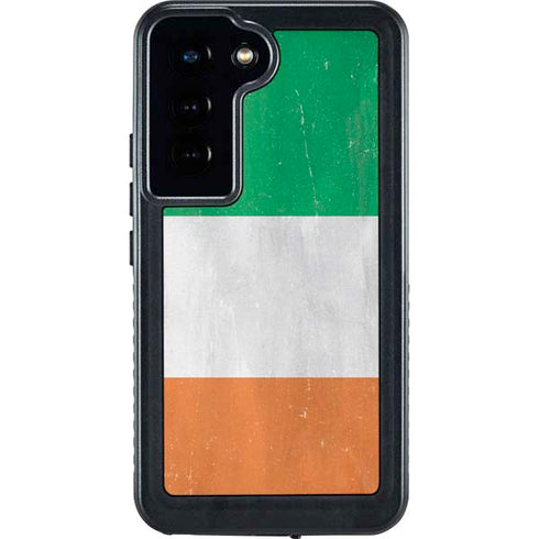 Ireland Flag Distressed Galaxy S23 Waterproof Case