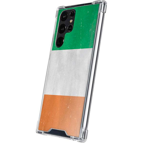 Ireland Flag Distressed Galaxy S24 Ultra Clear Case