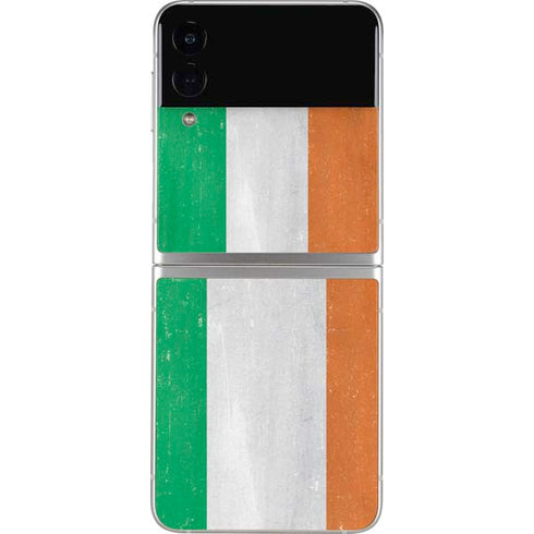 Ireland Flag Distressed Galaxy Z Flip4 5G Skin
