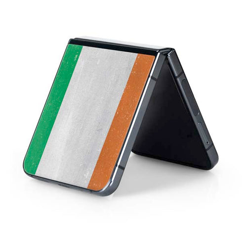 Ireland Flag Distressed Galaxy Z Flip5 5G Skin
