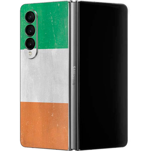 Ireland Flag Distressed Galaxy Z Fold4 5G Skin