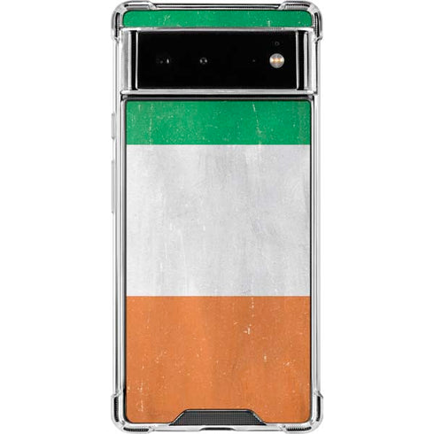 Ireland Flag Distressed Google Pixel 6 Clear Case