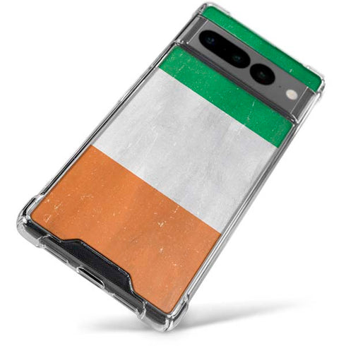 Ireland Flag Distressed Google Pixel 7 Pro Clear Case