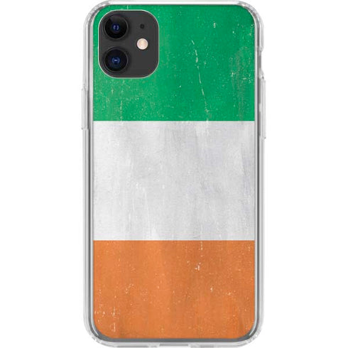 Ireland Flag Distressed iPhone 11 Clear Case