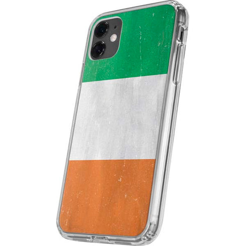 Ireland Flag Distressed iPhone 11 Clear Case