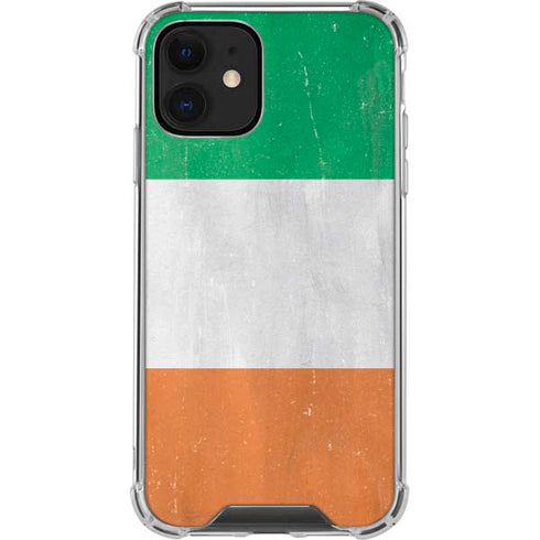 Ireland Flag Distressed iPhone 12 Clear Case