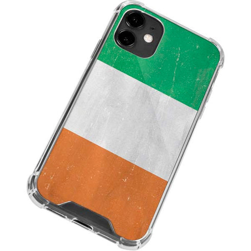 Ireland Flag Distressed iPhone 12 Mini Clear Case