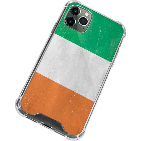 Ireland Flag Distressed iPhone 12 Pro Clear Case